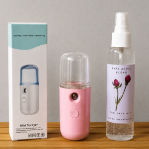 anti-aging face mist and skin care kit for glowing youthful looking skin