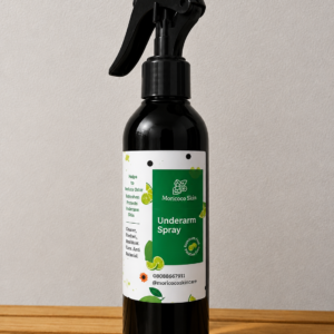 natural underarm spray for odour control and brighter under arm
